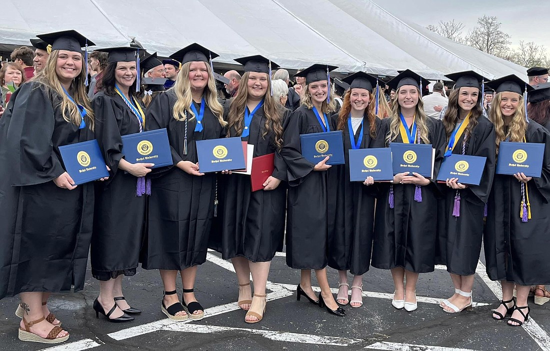 The 2023 graduates of Bethel University’s School of Nursing at Grace College boast a 100% NCLEX pass rate for the RN Boards exam. Photo Provided.