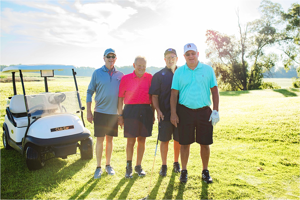 Pictured are golfers Todd Davis, this year’s event Chairman, Ted Lakoski, Mike DeGeeter and Mayor Joe Thallemer at the 2022 event.