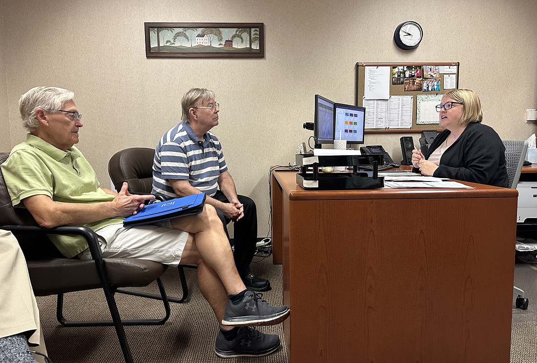 Kosciusko County Election Board members are (L to R) Bill Morton, Democrat; Randy Girod, Republican; and Ann Torpy, county clerk. Photo by David Slone, Times-Union