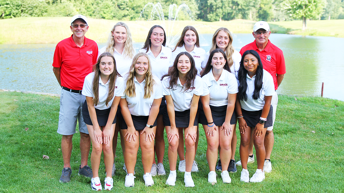 The 2023 Grace Lancers Women’s Golf team.