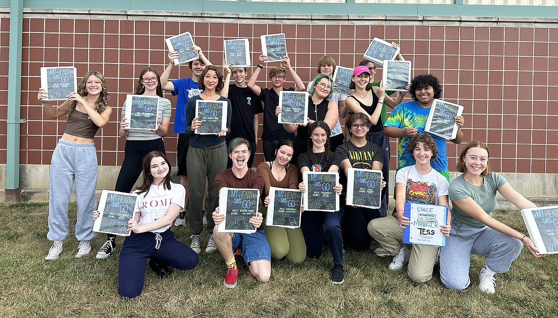 The full cast of Warsaw Community High School Theatre Department's production of "My Heart Says Go." Photo Provided.