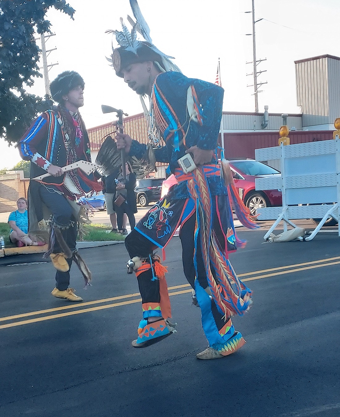 Members of the Pokagon Band of the Potawatomi Nation perform a live demonstration of Native American dancing Friday.Photo by Jackie Gorski, Times-Union