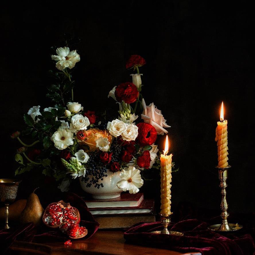 A solo exhibition of still life photographs and live florals by Indianapolis-based floral artist Robyn K. Harde will start today at ATELIER, 104 E. Center St., Warsaw. Photo Provided.