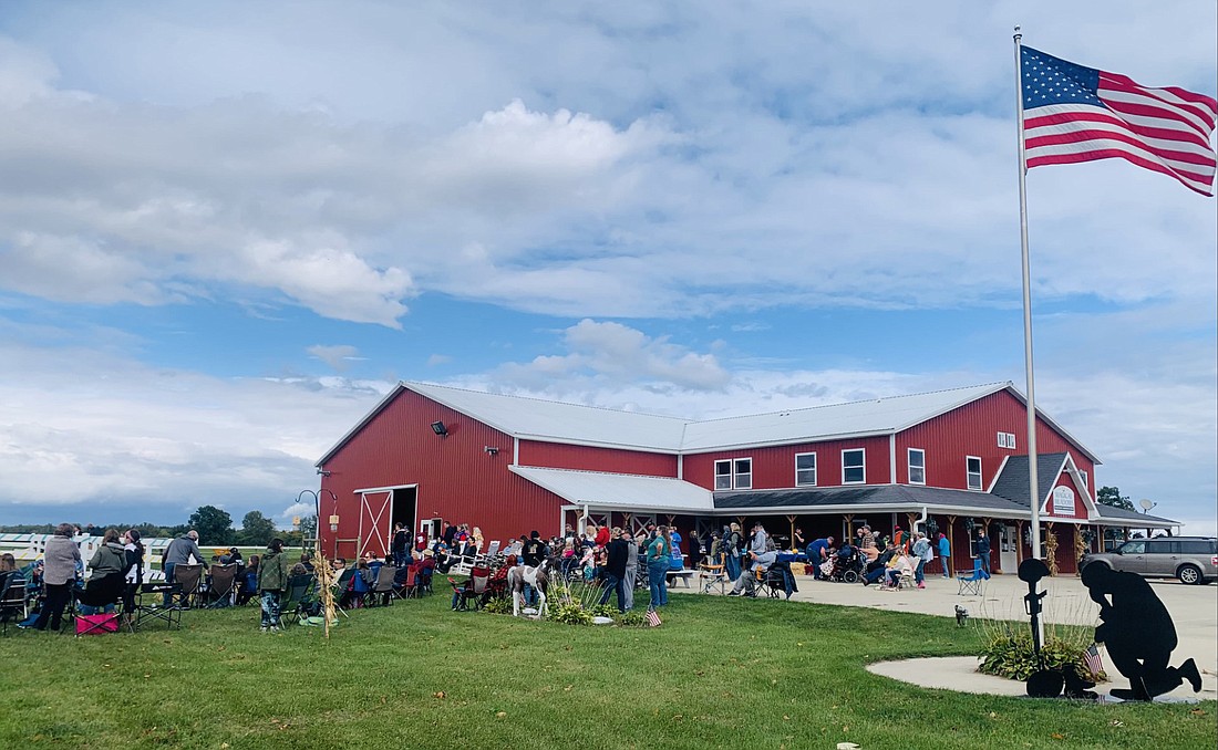 Over 150 attendees gathered at Magical Meadows to cheer on and celebrate 72 riders as they performed at the annual Horse Show on Sunday. Photo Provided.