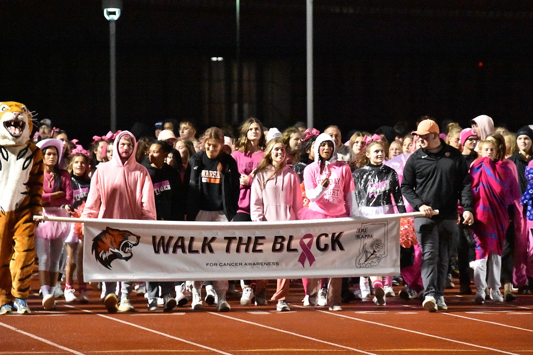 Pictured is Walk the Block at halftime. Photo Provided.