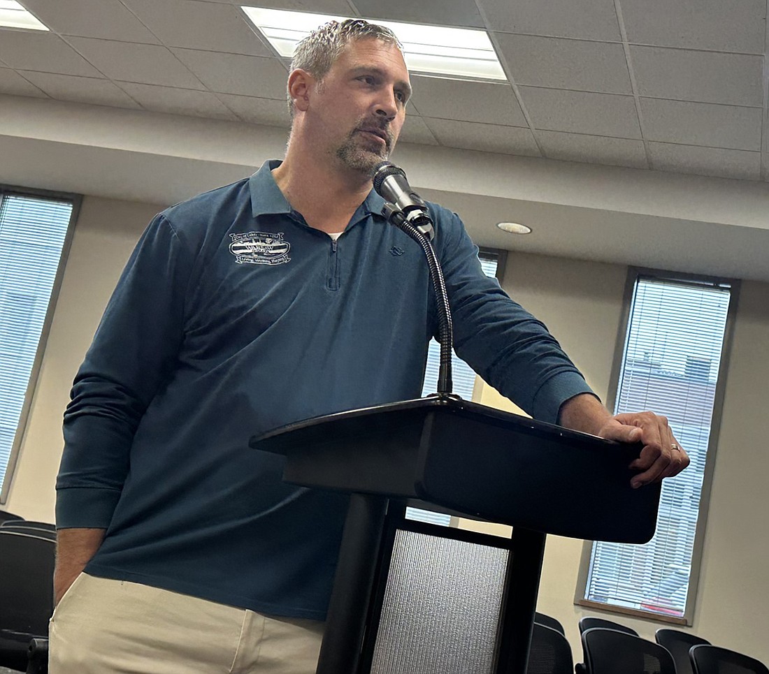 Warsaw Public Works Superintendent Dustin Dillon requests the Board of Public Works and Safety on Friday approve the contract with Borden Waste-Away Services for recycling services. Photo by David Slone, Times-Union