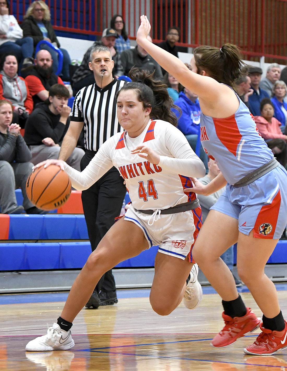 Whitko junior Adryianna Phillips drives to the basket during Thursday night's home game against Maconaquah. Photo by Gary Nieter
