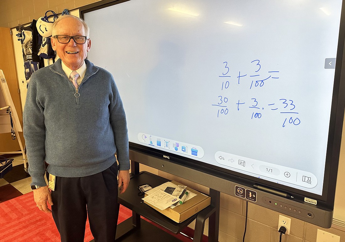 Terry Sims has taught at Madison Elementary School for 50 years. Photo by David Slone, Times-Union