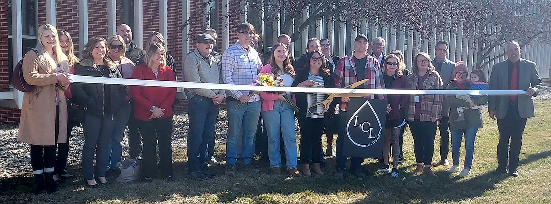 Kosciusko Chamber of Commerce held a ribbon-cutting for Lake City Lactation Wednesday. Pictured are Liliana Stamper, owner of Lake City Lactation, friends and family and Chamber staff and ambassadors. Photo by Jackie Gorski, Times-Union