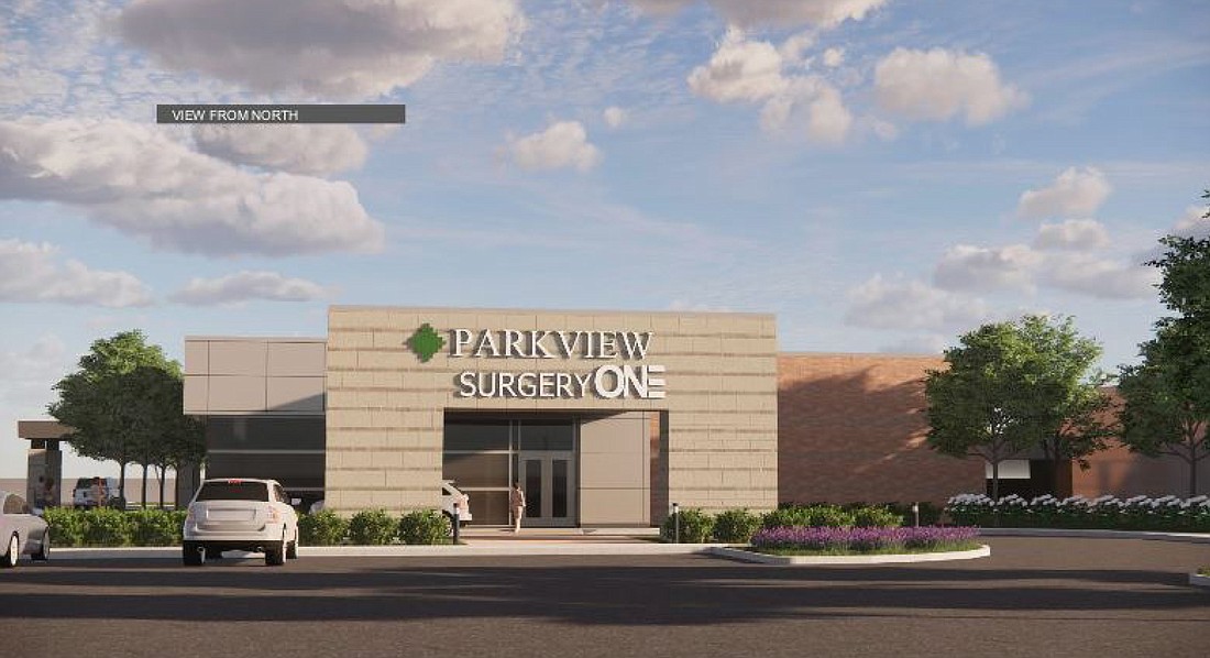 Parkview Health System Inc. petitioned the Warsaw Board of Zoning Appeals Monday for a use variance to allow medical use in an Industrial-2 zoning district on CR 200N. The proposed facility will include an ambulatory surgery center and medical office building. Shown is a rendering with a view from the north. Rendering Provided