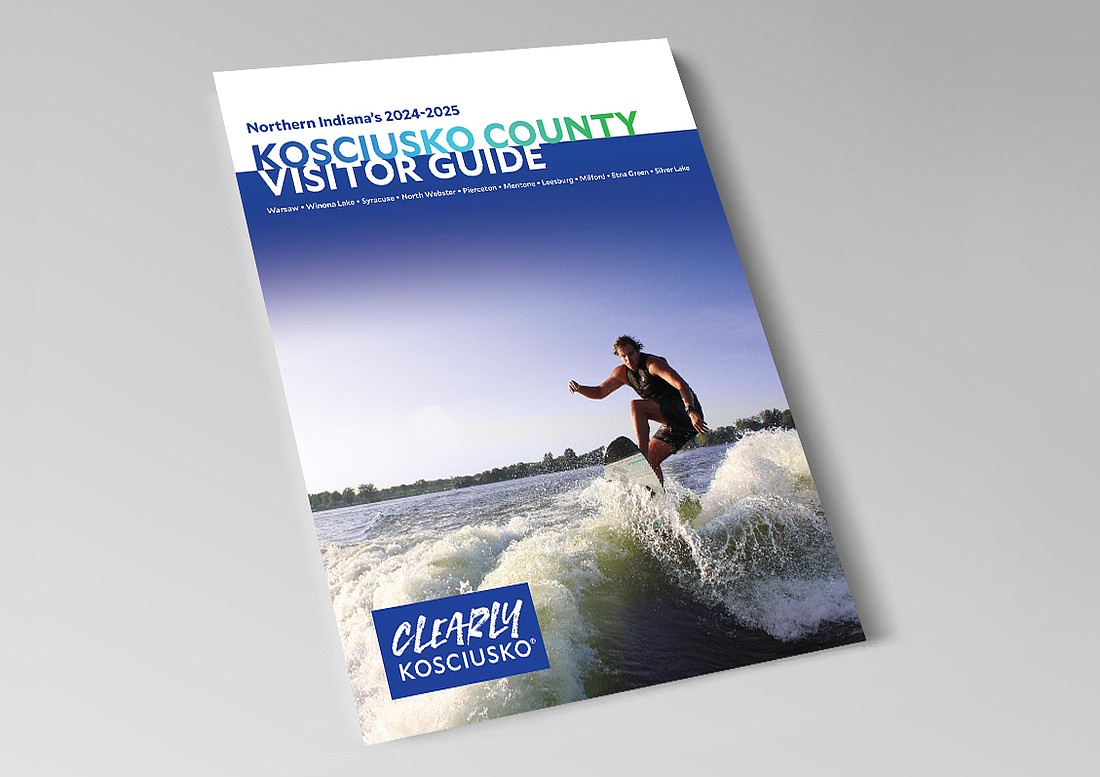 Shown is the 2024-25 Kosciusko County Visitor Guide. Photo Provided