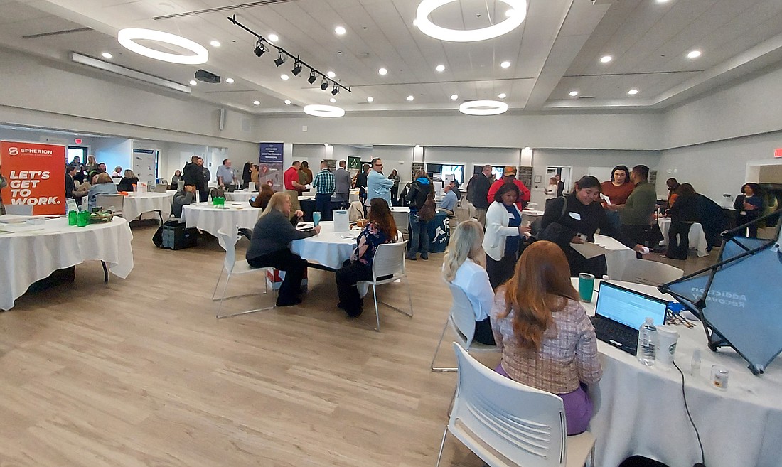 The HireKosciusko Hiring Fair was held at Zimmer Biomet Center Lake Pavilion Thursday. Photo by Jackie Gorski, Times-Union