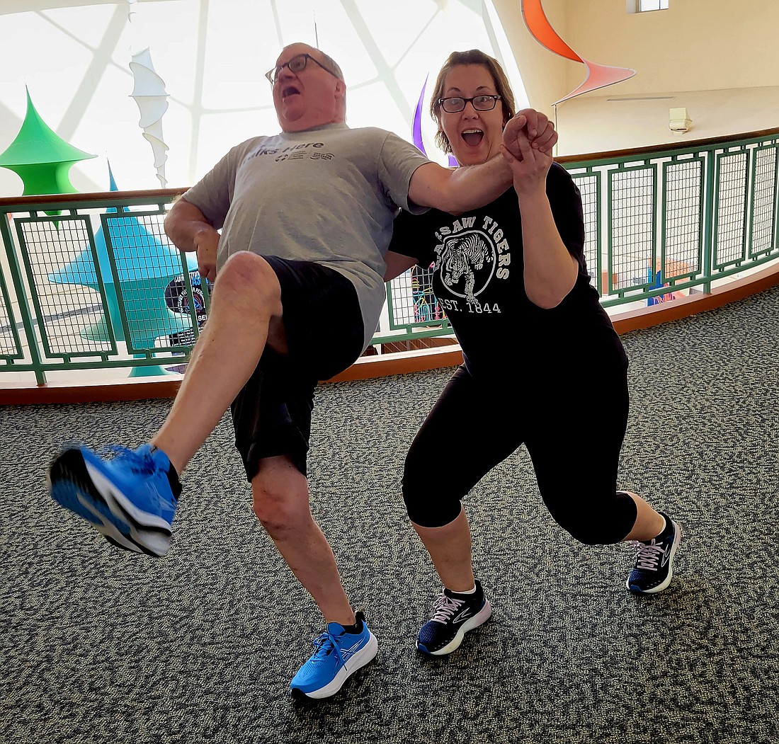 Chris Cage (L) and Megan Dinse (R) are dancing for American Foundation for Suicide Prevention. Photo Provided.