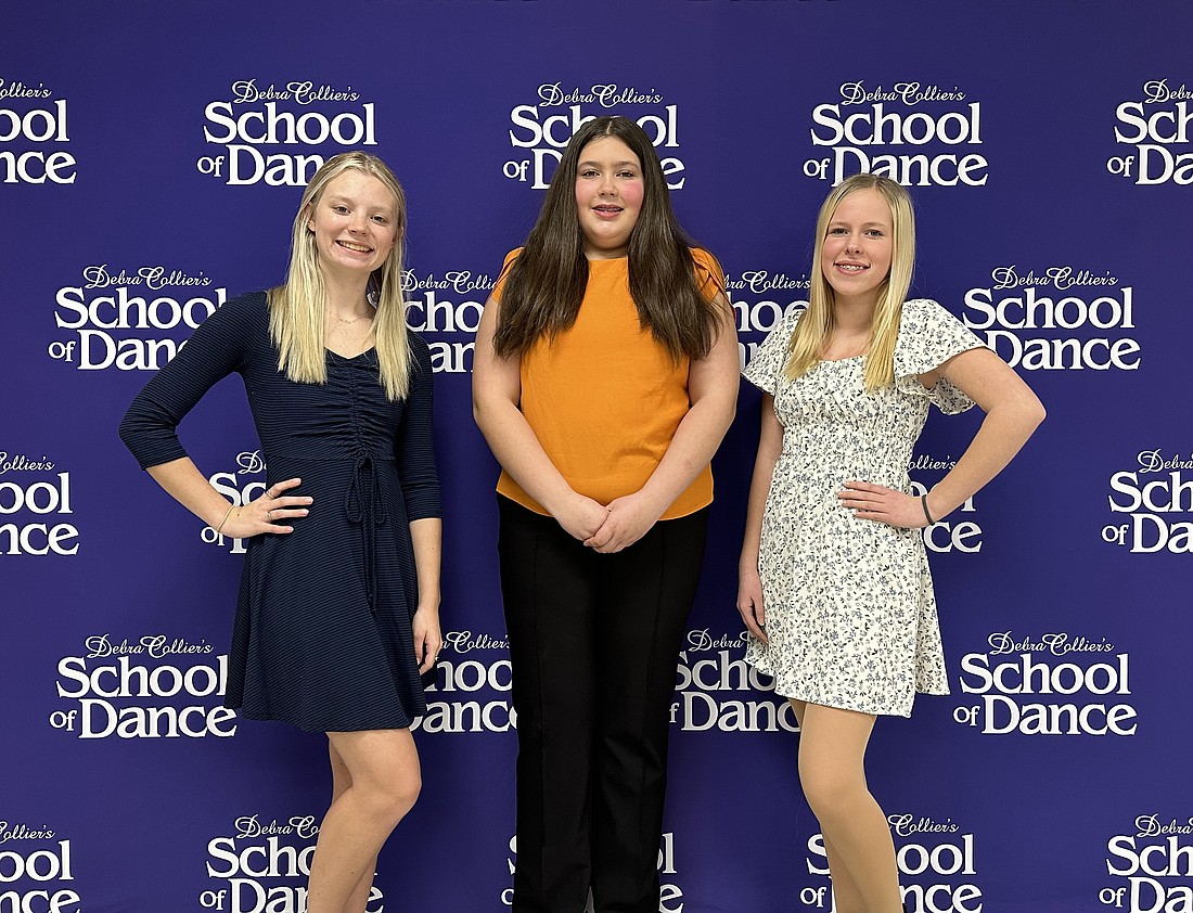 Pictured (L to R) are Olivia Mabee, Kate See and Violet Silveus. Photo Provided.