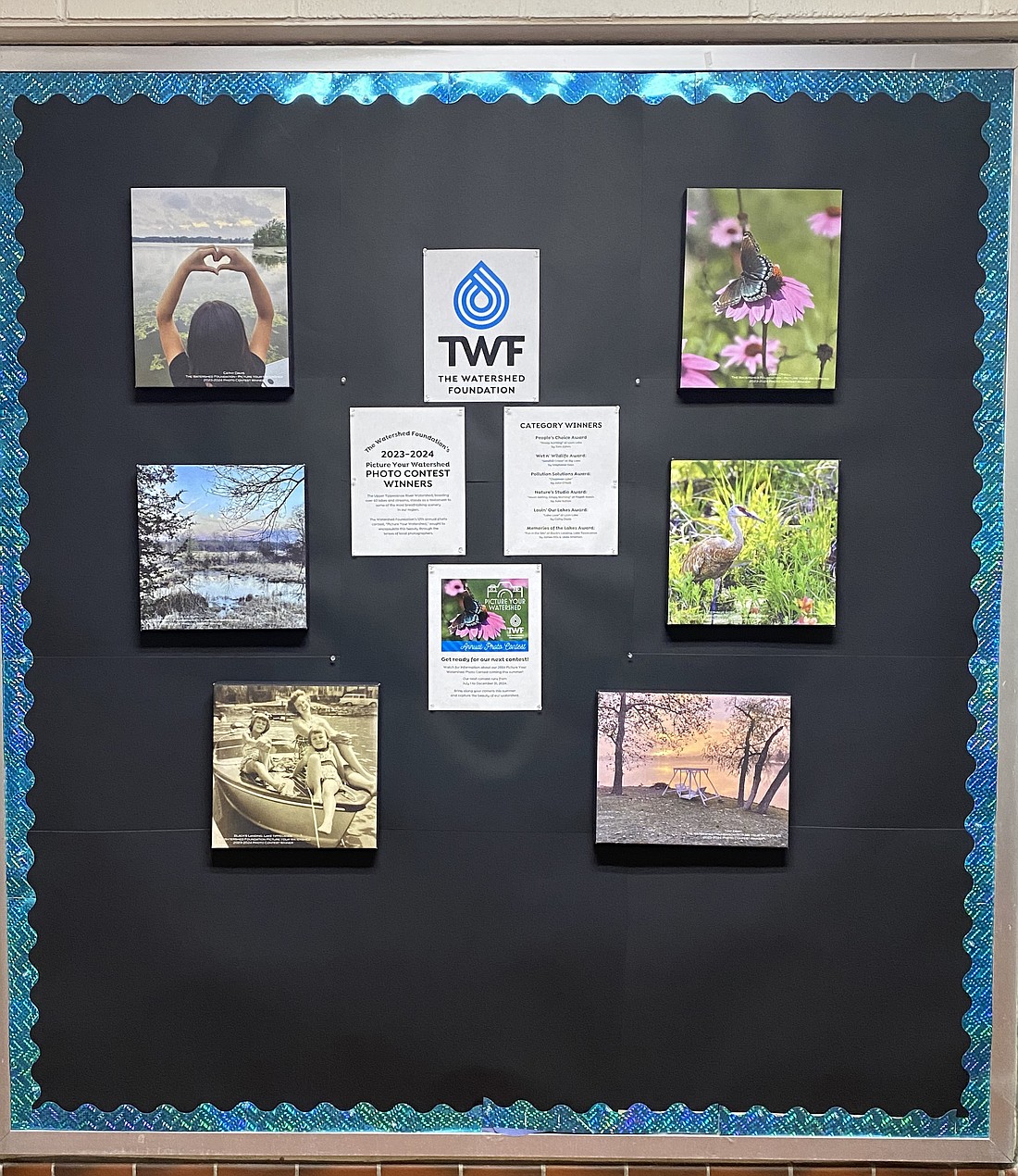 From now until the end of May, visitors are encouraged to stop by the North Webster Community Center to view the winning photo display from The Watershed Foundation’s 2023 Picture Your Watershed Photo Contest. Photo Provided.