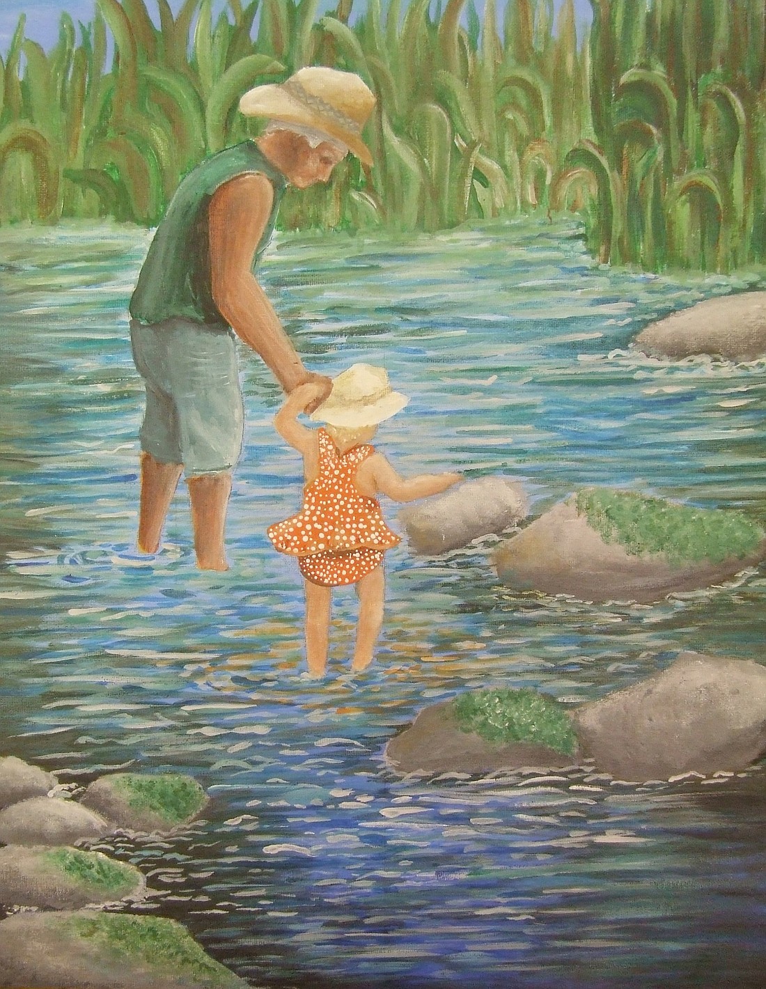 “Small Splashes” by Whitko 10th-grader Emma Morse took first place in the ninth- and 10th-grade division in the Kosciusko County Lakes and Streams 16th annual Student Art Contest. Photo Provided.