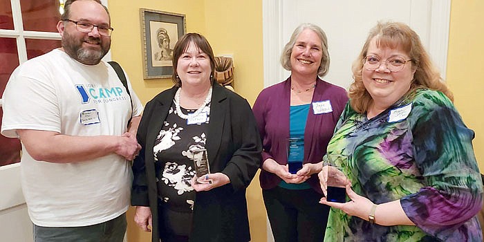 The 2024 Salute to Service winners were Brandon Allen, Roxanne Coffelt; the Dale Tucker Award went to Aggie Sweeney and the Opal Miller Award recipient was Beth Anne Cox. Photo by Deb Patterson, InkFreeNews