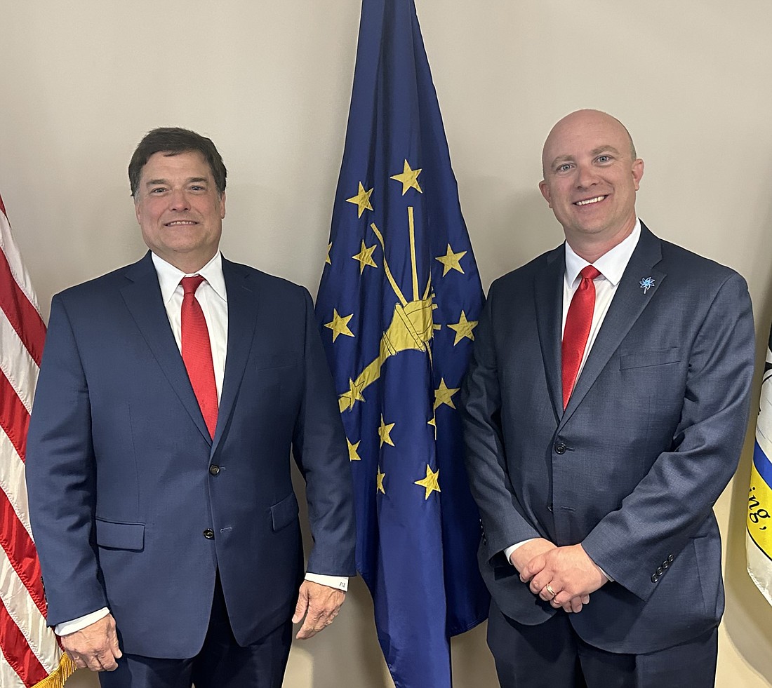 Candidates for Kosciusko County Circuit Court judge are (L to R) Jack Birch and Matthew Buehler. Photo by David Slone, Times-Union