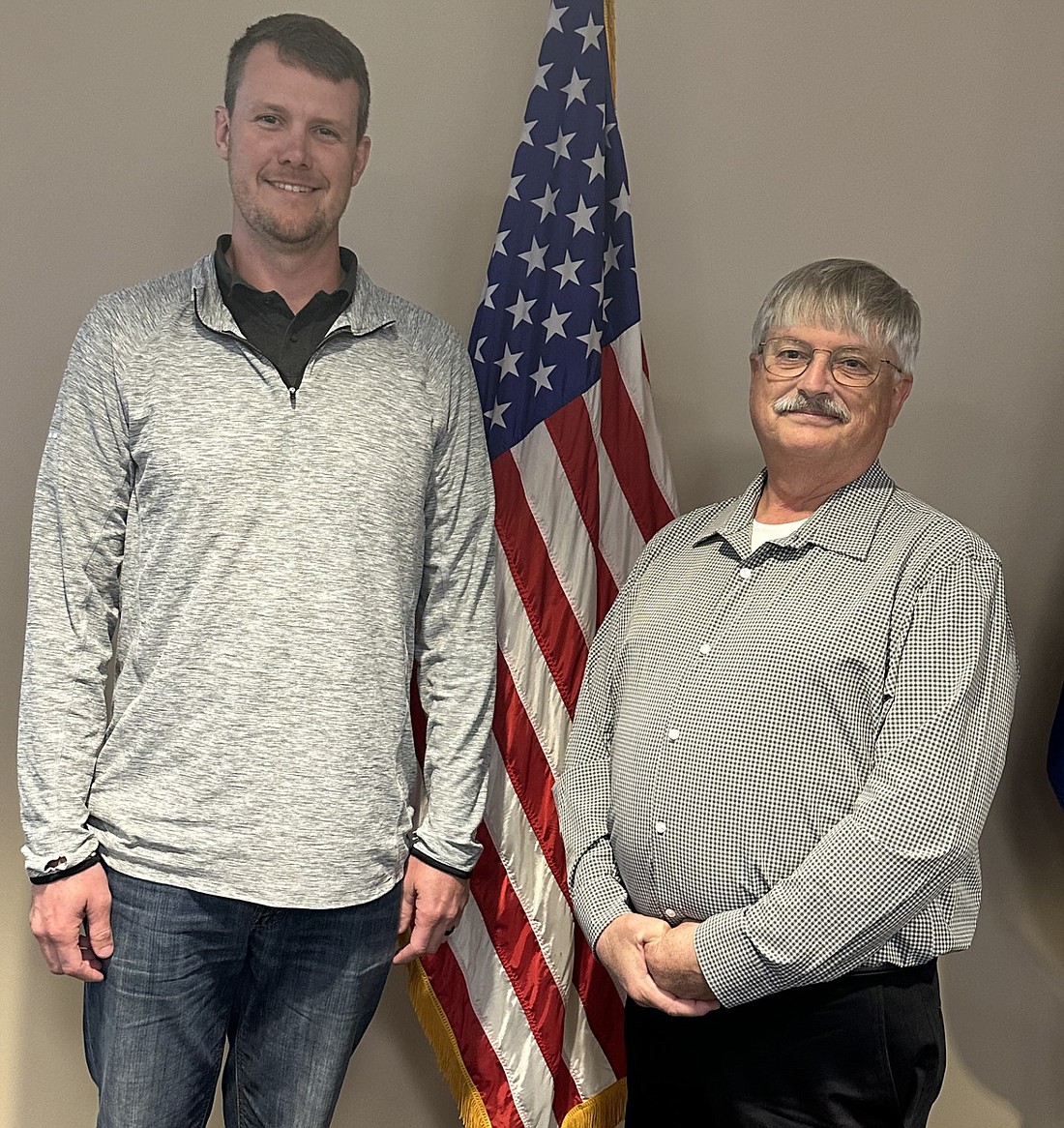 Candidates for county surveyor are (L to R) Ryan Prince and James “Jim” Moyer. Photo by David Slone, Times-Union