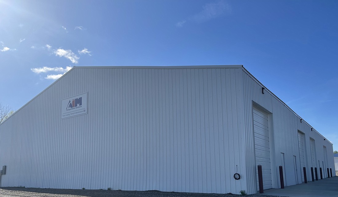 Shown is the exterior of Aim Transportation Solutions’ building. Photo Provided.