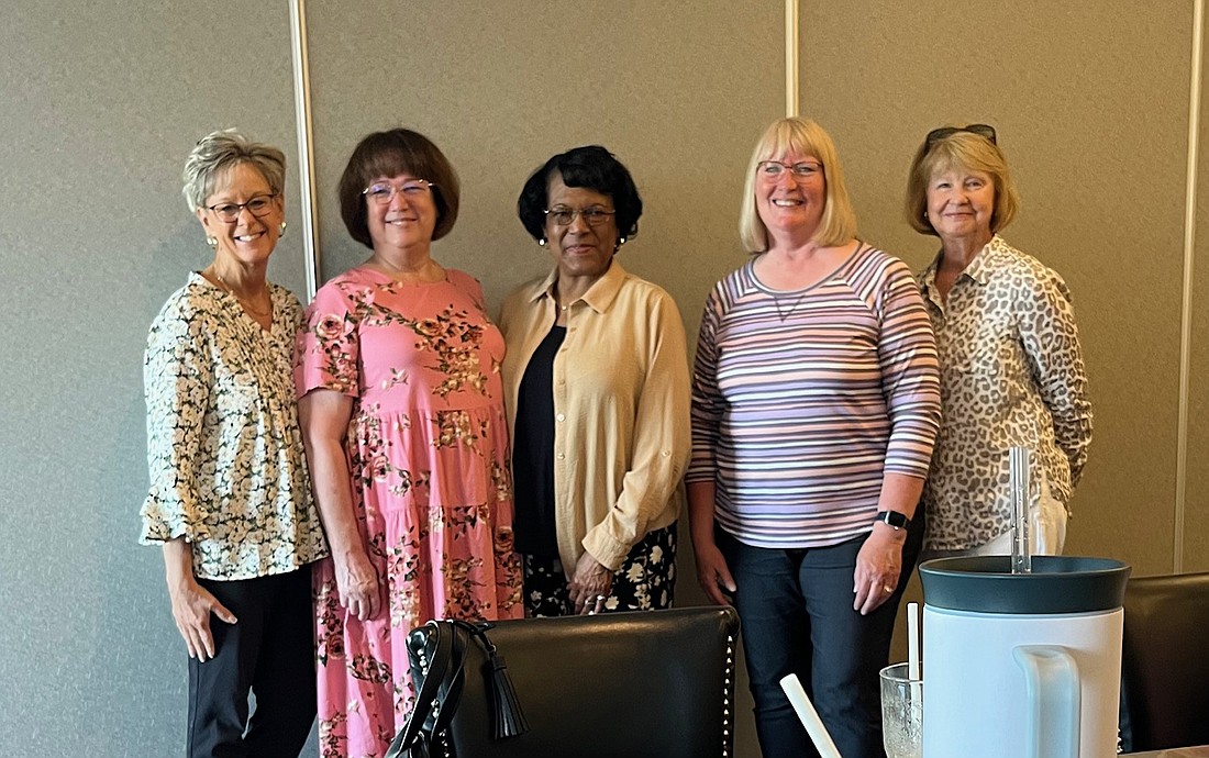 Pictured are Monica Smith,  Elisa McPherson, Marsha Cook, Judy Becker and Deb Blatz. Photo Provided.