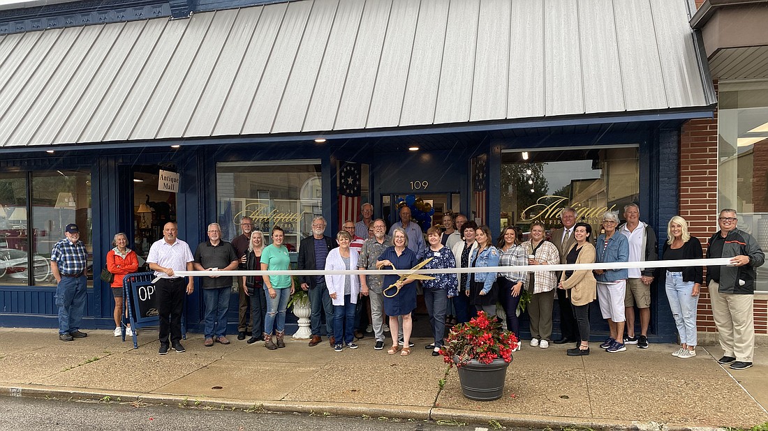 The Kosciusko Chamber of Commerce had a ribbon-cutting for the new antique mall Antiques on First Street on Wednesday. It's located at 109 N. First St., Pierceton. Photo by Leah Sander, InkFreeNews