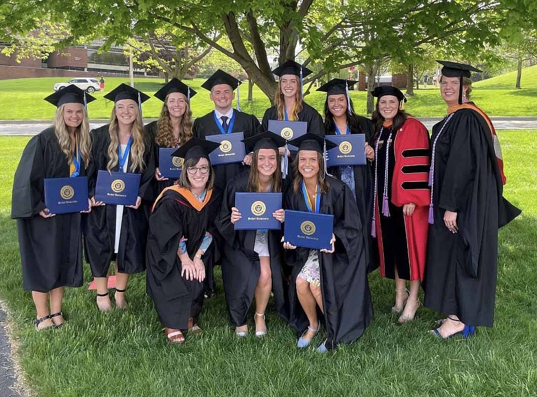 The 2024 graduates of Bethel University’s School of Nursing at Grace College boast a 100% NCLEX pass rate for the RN Boards exam for the third year in a row. Photo Provided