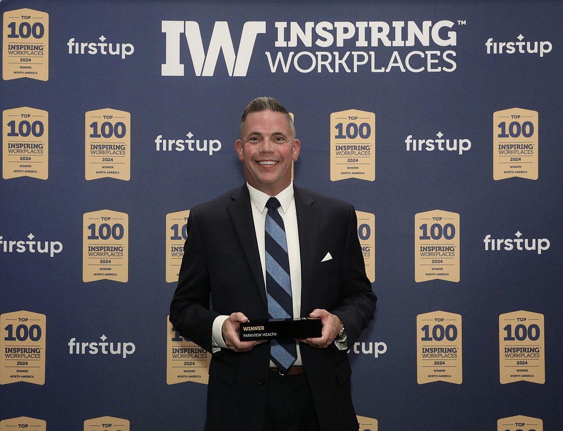 Parkview Health Human Resources Manager Bruce Buttermore represented the health system at the 2024 Inspiring Workplaces Awards Ceremony, held June 18 in Chicago.