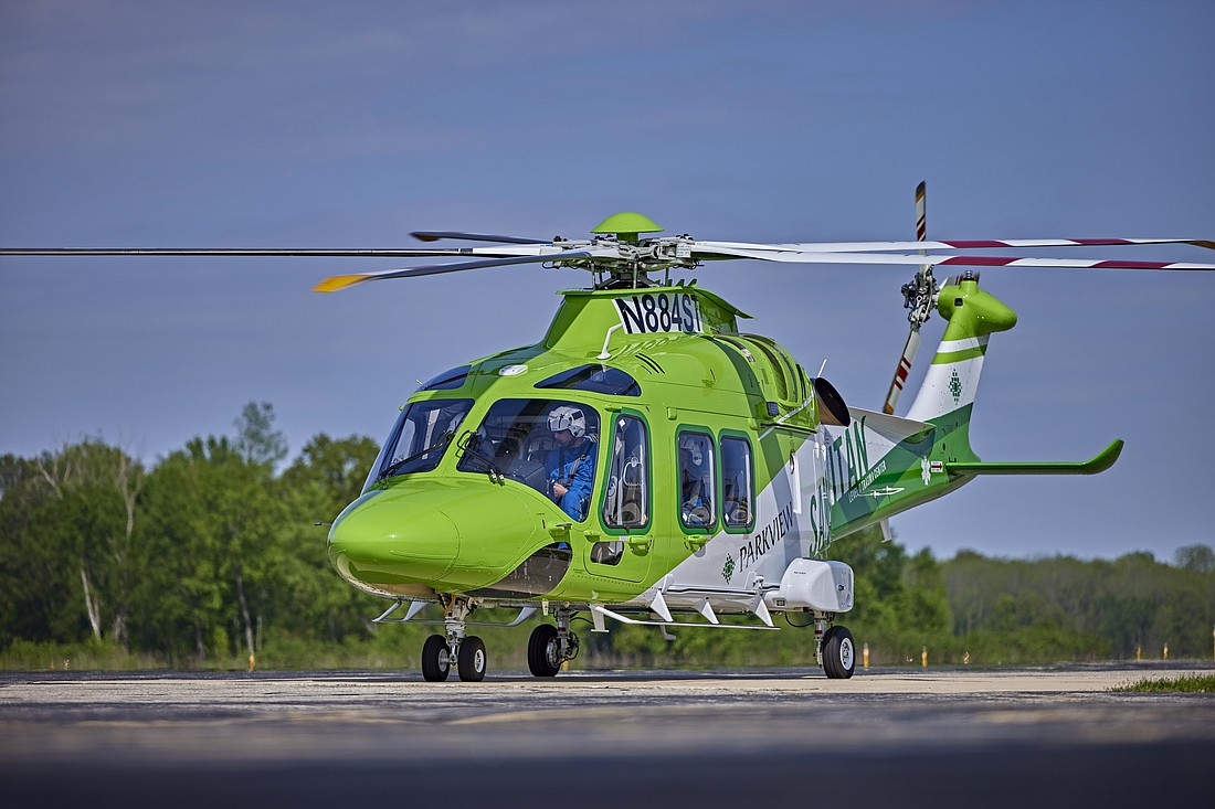 Pictured is the new Parkview Samaritan helicopter.