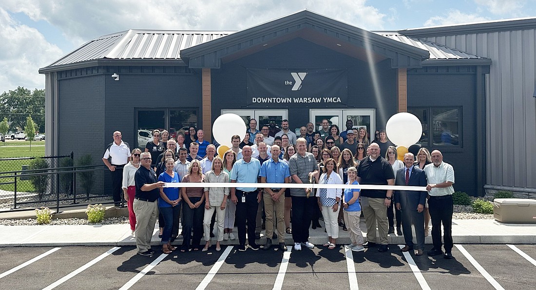 Kosciusko County Community YMCA had a ribbon-cutting ceremony with the Kosciusko Chamber of Commerce Monday for the Downtown Warsaw YMCA, which opened its doors June 10. Photo by David Slone, Times-Union