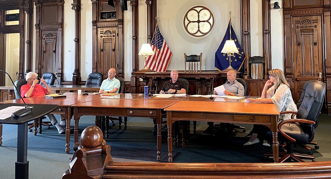 Pictured (L to R) are KCCRVC members John Hall, treasurer; Lyle Schrock, vice president; Mark Skibowski, president; Matt Metzger, commission member; and Kathy Ray, commission member. Photo by Madison Hart, InkFreeNews