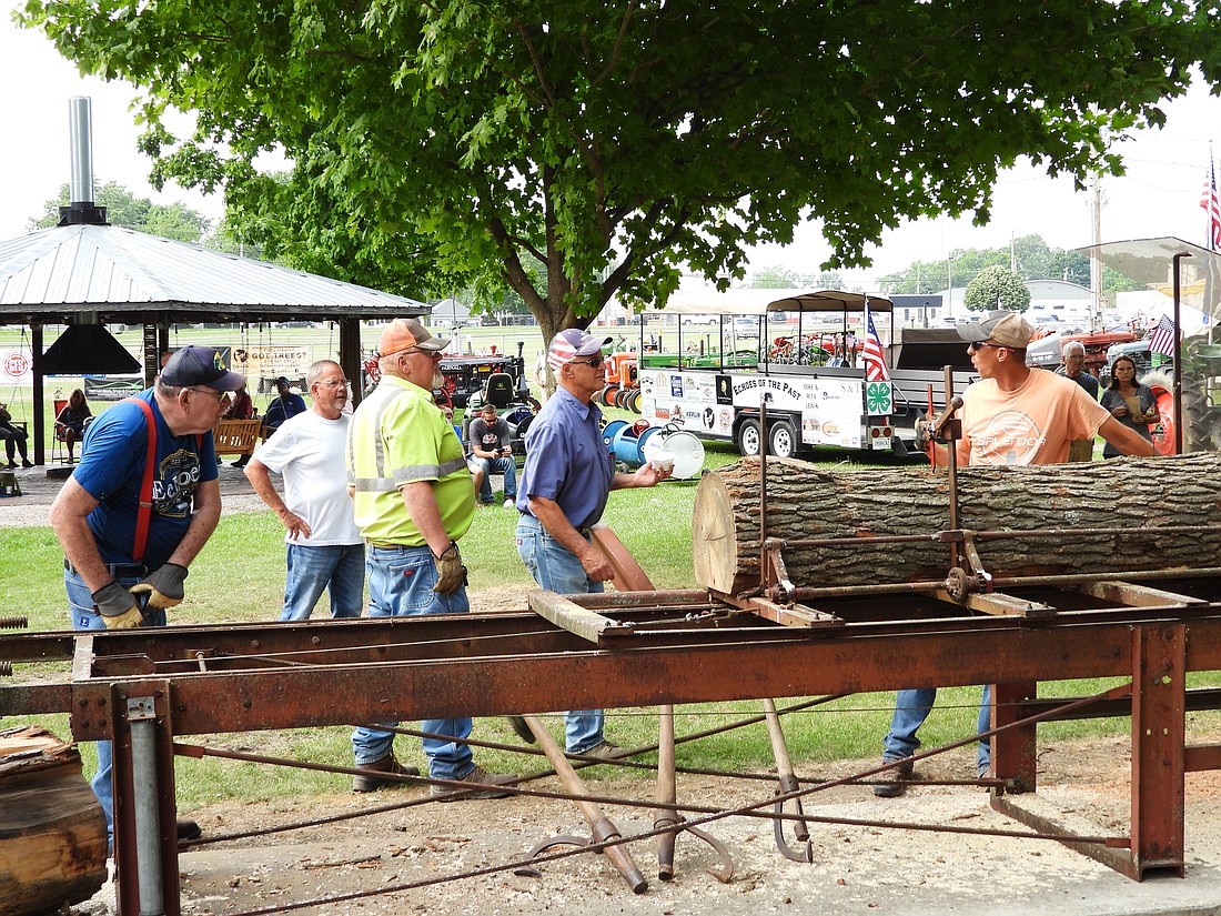 Pictured is the sawmill at work. Photo Provided.