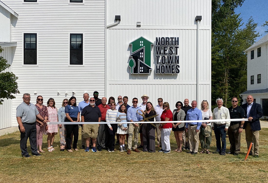 The Kosciusko Chamber of Commerce had a ribbon-cutting for NorthWest TownHomes on Tuesday. The housing complex is located at 42 Poplar St., Warsaw. Photo by Leah Sander, InkFreeNews