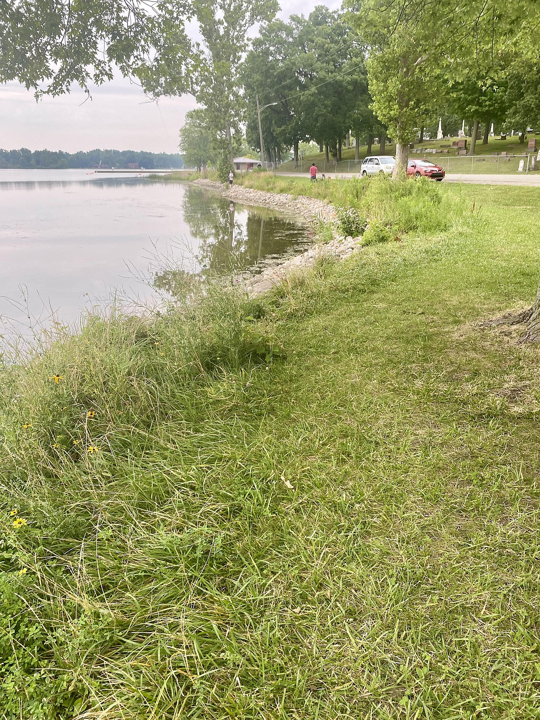 The city of Warsaw has received inquiries about the Pike Lake shoreline restoration. Photo Provided.