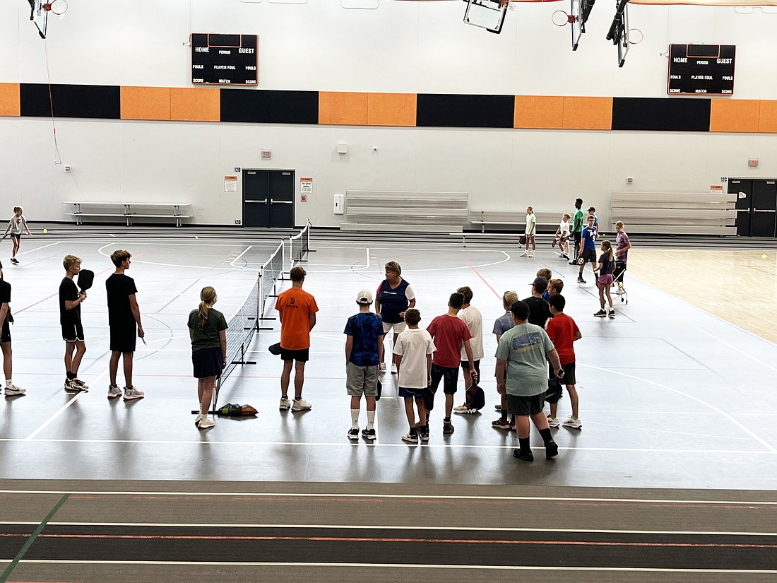 Campers play pickleball and many other sports during AGAITAS camp sessions.