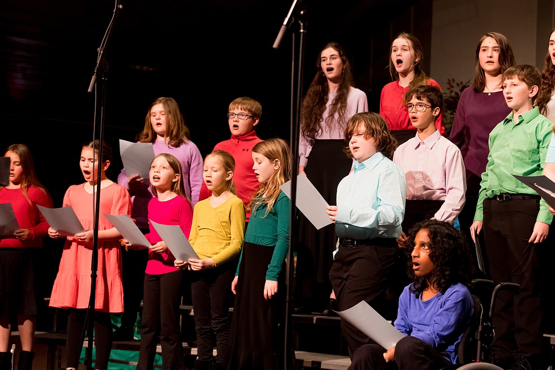 Vocal Vision Youth singers perform during the spring concert held at the Winona Heritage Room. Singers from third to 10th grades are encouraged to join for the 40th anniversary of the Community Arts Program. Photo Provided