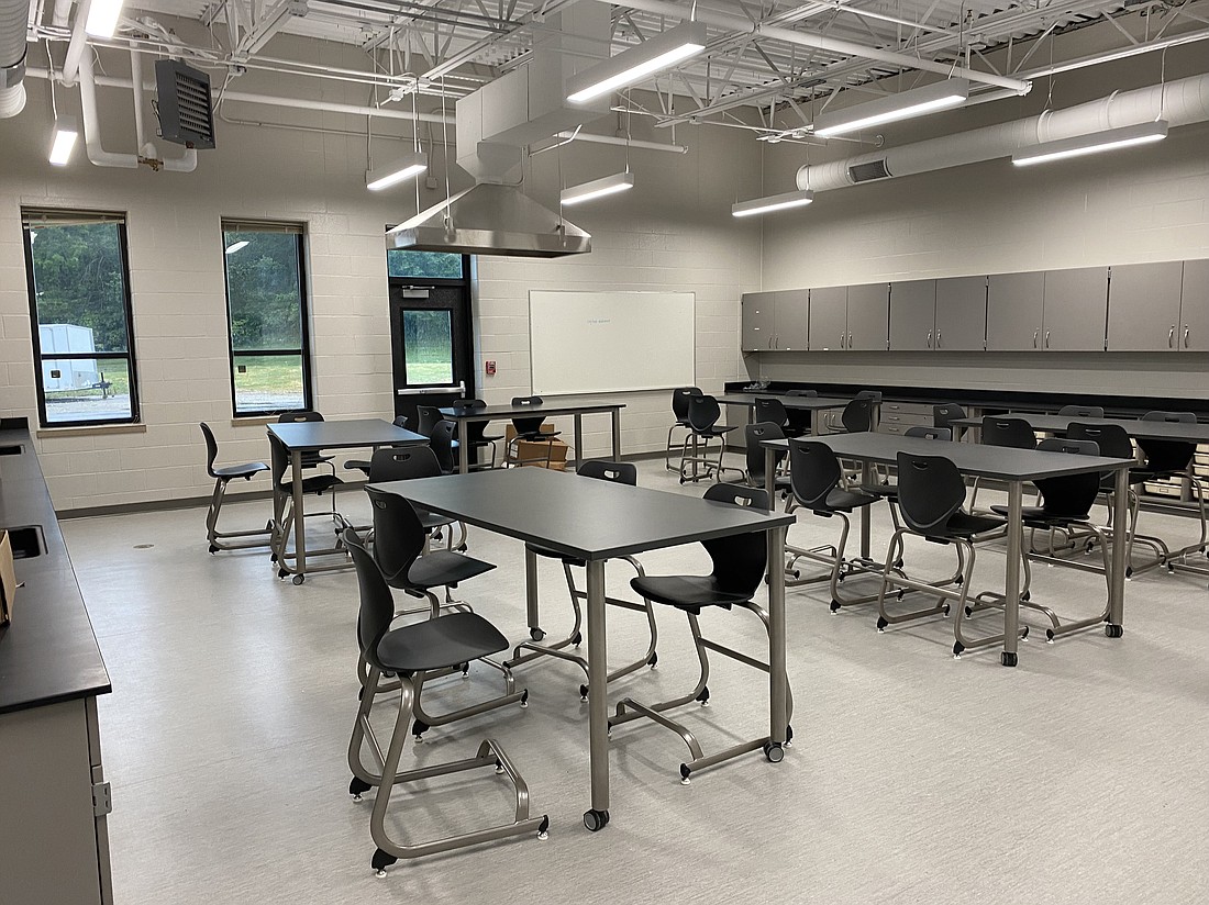 Shown is one of the new agriculture classrooms at Tippecanoe Valley High School, which is now being used. Photo by Leah Sander, InkFreeNews