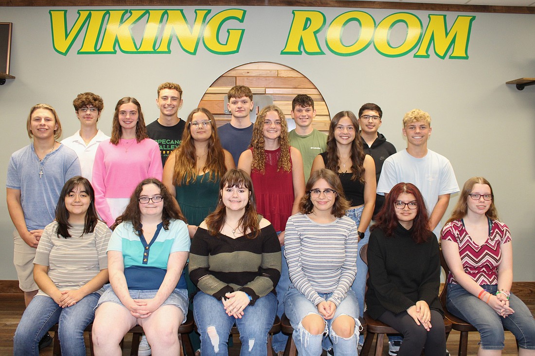 Pictured (L to R) are, front row: Mercedes Herrera, Jade Jeffrey, Lily Bradley, Kinsey Davis, Nyomi Ortiz, Cassie Rich; middle row: Remington Rickel, Ava Minix, Genevieve Heller, Lindsay Petersen, McKenna Lowe, Hayden Stookey; back row: Jacob Scacco, Colton Crabb, Marcus Smith, Brenton Miller and Christian Guzman. Not pictured is Natalia Ortiz. Photo Provided.