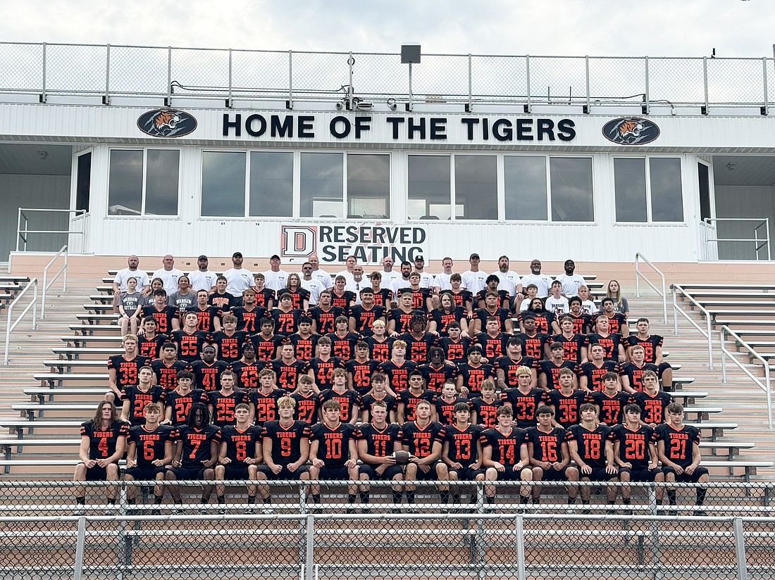 Pictured is the 2024 Warsaw Tigers football team.