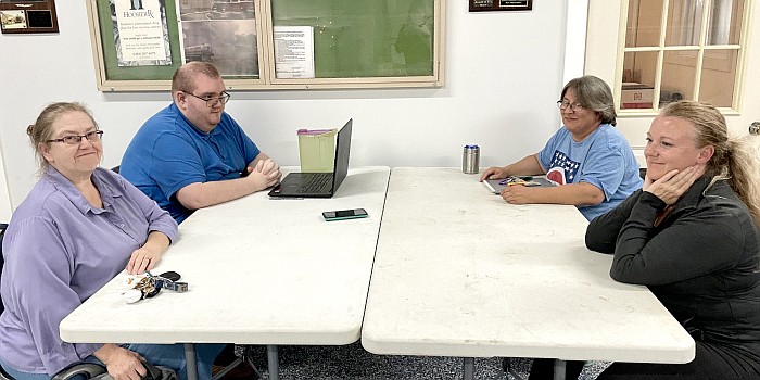 Pictured (L to R) are Sidney Clerk-Treasurer Lisa Parrett, Council President Gavin Parrett and Council members Sharon Rancourt and Rebecca Adams. Photo by Madison Hart, InkFreeNews