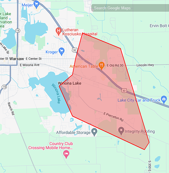 Indiana American Water Company’s Warsaw district has issued a boil water advisory affecting approximately 1,100 customers in the city of Warsaw and near Winona Lake after a crews needed to make emergency repairs in its system, which is expected to be completed on Wednesday, Aug. 28. Map provided.