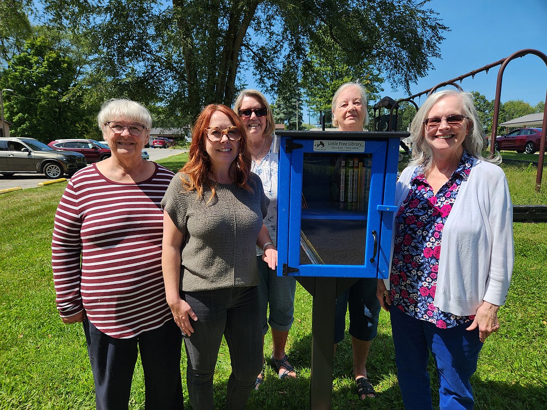 The first Little Free Library was installed at the Fairlane Mobile Home Park at 1202 Wooster Road, Winona Lake. Photo Provided.