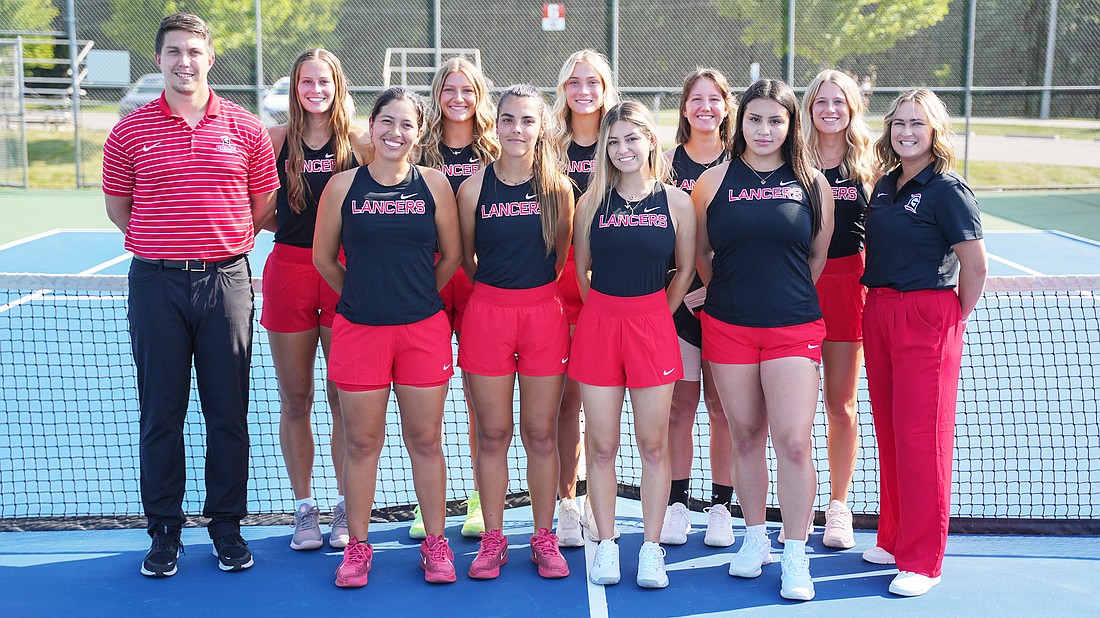 Pictured is the 2024 Grace women’s tennis team.