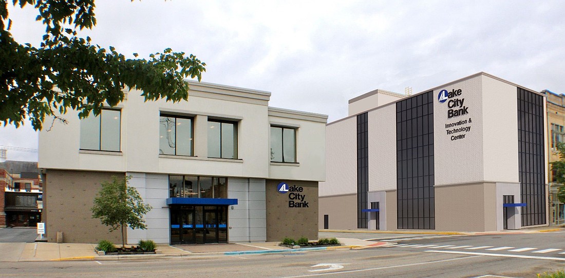 Shown is the renovated Lake City Bank Innovation and Technology Center. Photo Provided by Lake City Bank