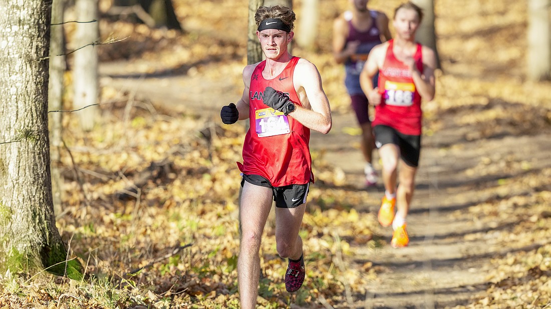 Pictured is Brady Hunsberger for Grace's men's cross country team. Photo by Jeff Nycz