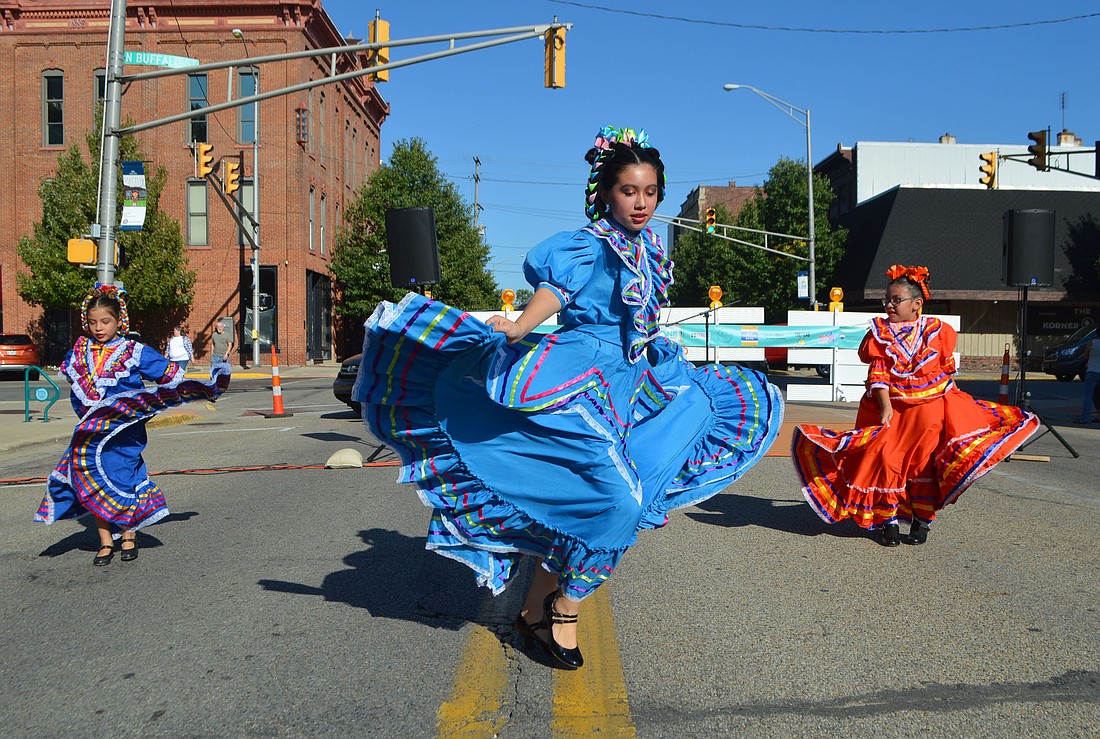 Ballet Folklórico will perform Hispanic cultural dancing downtown Warsaw on Sept. 21 as part of One Warsaw’s Celebrating Us, in conjunction with Kosciusko Kettleheads’ annual Homebrew Fest. Pictured are dancers from 2019, the first year of Celebrating Us. Photo by David Slone, Times-Union