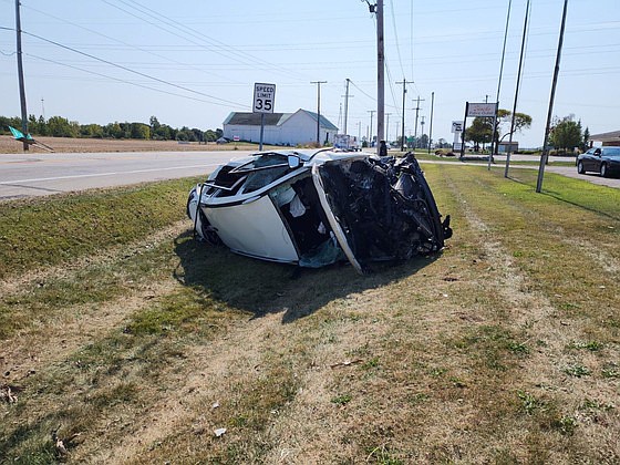 Shown is the 2019 Nissan Rouge involved in the crash Saturday, Sept. 14. Photo provided.