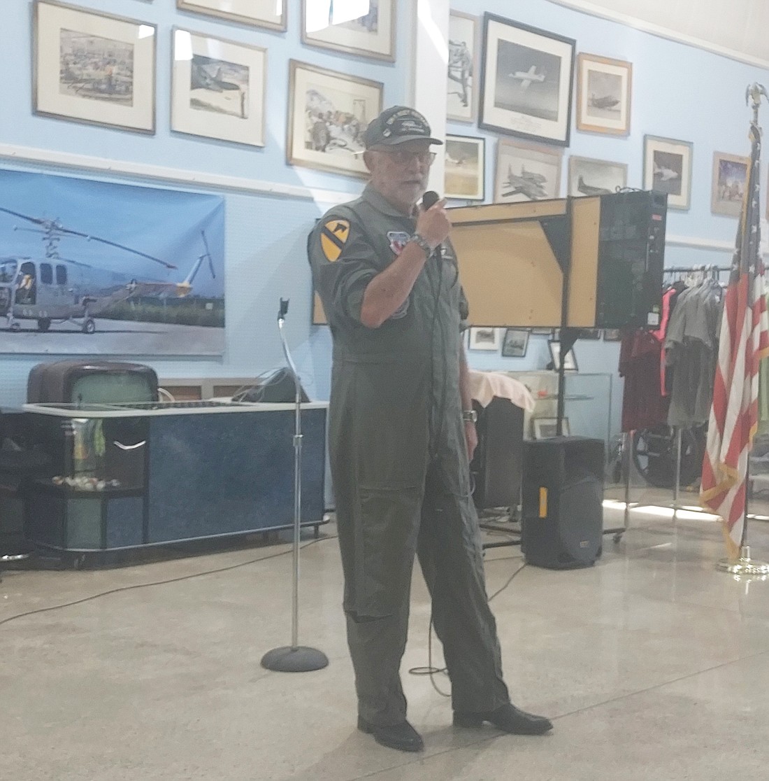 Brad Stockwell speaks during Rotors Over Mentone Saturday. Photo by Jackie Gorski, Times-Union