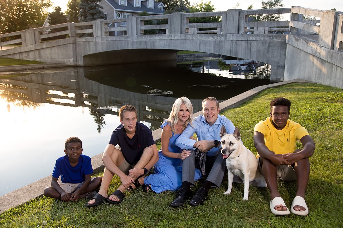 Pictured (L to R) are Roosevelt, Ryun, Rachael, David, Zuri and Robinson Hoffert. Photo Provided.