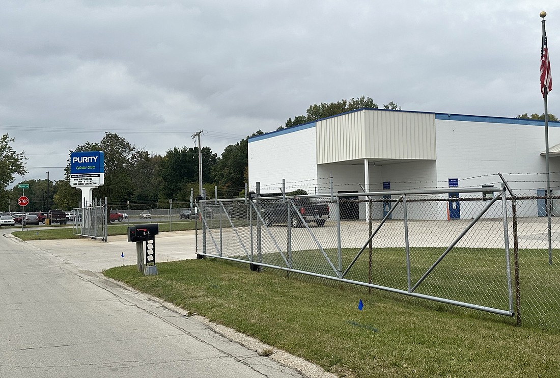 Purity Cylinder Gases Inc., 1638 Armstrong Road, Warsaw, petitioned the Warsaw Board of Zoning Appeals for three variances Monday night. Photo by David Slone, Times-Union